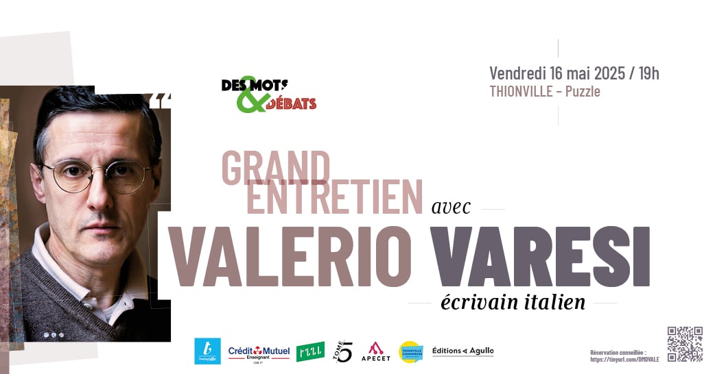Valerio Varesi sera présent à Thionville invité par Des Mots & Débats